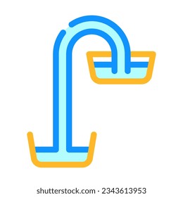 fluid mechanics mechanical engineer color icon vector. fluid mechanics mechanical engineer sign. isolated symbol illustration