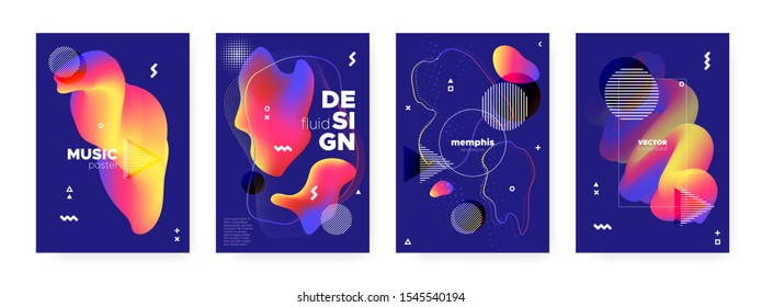 Fluid Memphis Background. Graphic Abstract Cover. Red Wave Shape. Modern Bauhaus Illustration. Flow Memphis Brochure. Futuristic Hipster Banner. Bright Wave Shapes. Flow Memphis Gradient.