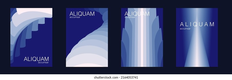 Cubierta mínima de líquido. Folleto abstracto de lujo azul y rojo. Textura líquida para la etiqueta de aceite. Fondo de degradado de papel de 1990. Conjunto de fondos vectores para los volantes de negocios. Diseño de vintage