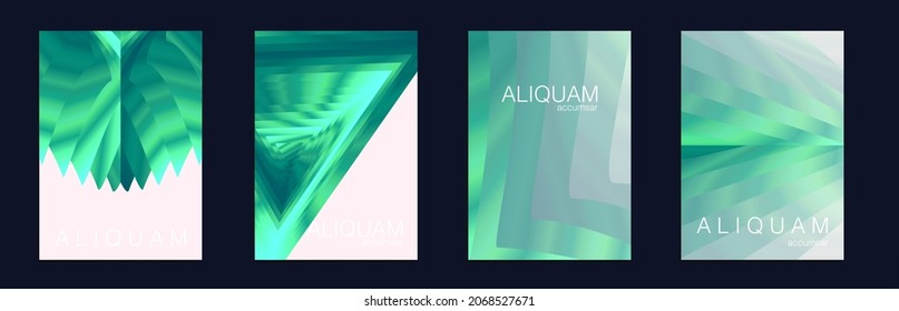 Fluid Minimal Cover. Vintage Design Set of Vector Backgrounds for Business Flyers. 1990 Paper Gradient Backdrop. Crimson Red Luxury Abstract Brochure. Liquid Texture for Foil Label.