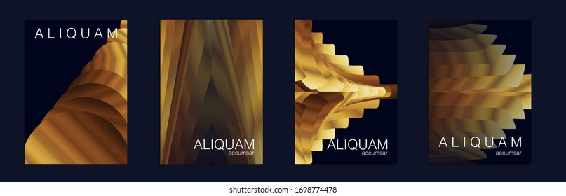 Diseños mínimos de fluido. Plantilla de vectores abstractos. Fondo de negocios clásico azul e índigo. Textura líquida geométrica. Textura de degradado de papel pintado. El Lujoso Volante De Lujo.