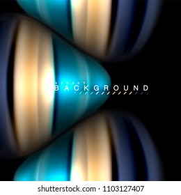Fluid mixing colors vector wave abstract background design. Colorful mesh waves. Vector illustration