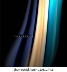 Fluid mixing colors vector wave abstract background design. Colorful mesh waves. Vector illustration