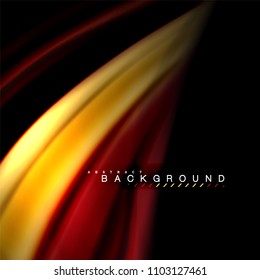 Fluid mixing colors vector wave abstract background design. Colorful mesh waves. Vector illustration