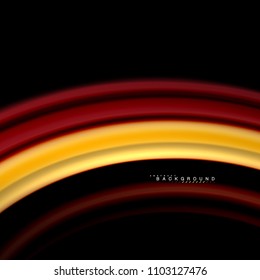 Flüssigkeitsgemische Farben, Vektorwellenabstraktes Hintergrunddesign. Farbige Maschenwellen. Vektorgrafik