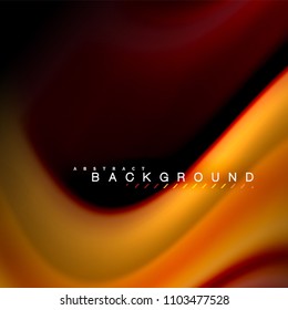 Fluid mixing colors vector wave abstract background design. Colorful mesh waves. Vector illustration