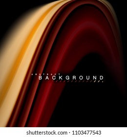 Fluid mixing colors vector wave abstract background design. Colorful mesh waves. Vector illustration