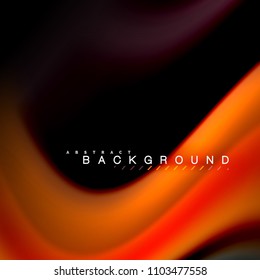 Fluid mixing colors vector wave abstract background design. Colorful mesh waves. Vector illustration