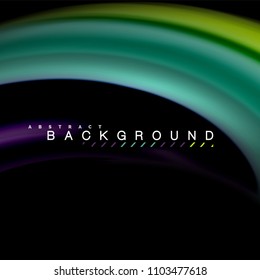 Fluid mixing colors vector wave abstract background design. Colorful mesh waves. Vector illustration