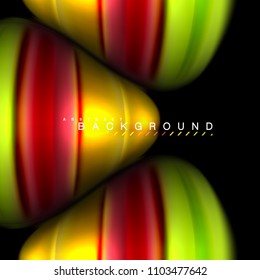 Fluid mixing colors vector wave abstract background design. Colorful mesh waves. Vector illustration