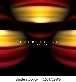 Fluid mixing colors vector wave abstract background design. Colorful mesh waves. Vector illustration