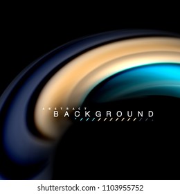 Flüssigkeitsgemische Farben, Vektorwellenabstraktes Hintergrunddesign. Farbige Maschenwellen. Vektorgrafik