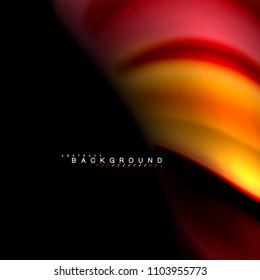 Fluid mixing colors vector wave abstract background design. Colorful mesh waves. Vector illustration