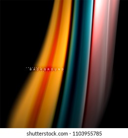 Fluid mixing colors vector wave abstract background design. Colorful mesh waves. Vector illustration