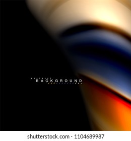 Fluid mixing colors vector wave abstract background design. Colorful mesh waves. Vector illustration