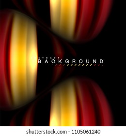 Fluid mixing colors vector wave abstract background design. Colorful mesh waves. Vector illustration
