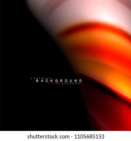 Diseño de fondo abstracto de ondas vectoriales con colores de mezcla fluida. Olas de malla coloridas. Ilustración del vector
