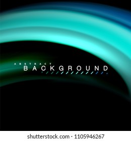 Fluid mixing colors vector wave abstract background design. Colorful mesh waves. Vector illustration