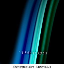 Fluid mixing colors vector wave abstract background design. Colorful mesh waves. Vector illustration