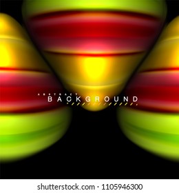 Fluid mixing colors vector wave abstract background design. Colorful mesh waves. Vector illustration