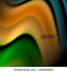 Fluid mixing colors vector wave abstract background design. Colorful mesh waves. Vector illustration