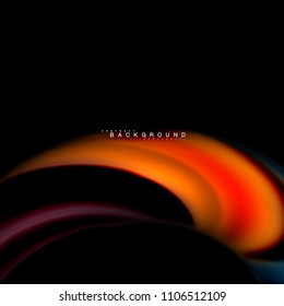 Diseño de fondo abstracto de ondas vectoriales con colores de mezcla fluida. Olas de malla coloridas. Ilustración del vector