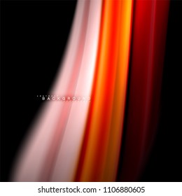 Diseño de fondo abstracto de ondas vectoriales con colores de mezcla fluida. Olas de malla coloridas. Ilustración del vector
