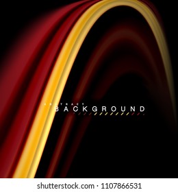 Diseño de fondo abstracto de ondas vectoriales con colores de mezcla fluida. Olas de malla coloridas. Ilustración del vector