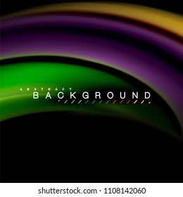 Fluid mixing colors vector wave abstract background design. Colorful mesh waves. Vector illustration