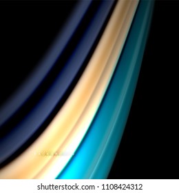 Fluid mixing colors vector wave abstract background design. Colorful mesh waves. Vector illustration