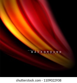 Fluid mixing colors vector wave abstract background design. Colorful mesh waves. Vector illustration