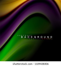 Fluid mixing colors vector wave abstract background design. Colorful mesh waves. Vector illustration