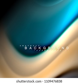 Fluid mixing colors vector wave abstract background design. Colorful mesh waves. Vector illustration