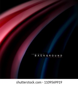 Fluid mixing colors vector wave abstract background design. Colorful mesh waves. Vector illustration
