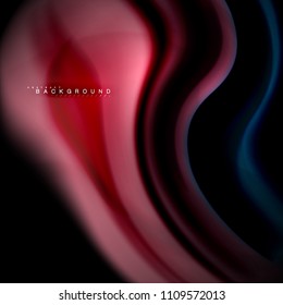 Diseño de fondo abstracto de ondas vectoriales con colores de mezcla fluida. Olas de malla coloridas. Ilustración del vector
