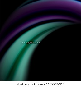 Fluid mixing colors vector wave abstract background design. Colorful mesh waves. Vector illustration