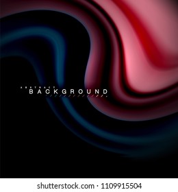 Fluid mixing colors vector wave abstract background design. Colorful mesh waves. Vector illustration