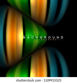 Diseño de fondo abstracto de ondas vectoriales con colores de mezcla fluida. Olas de malla coloridas. Ilustración del vector