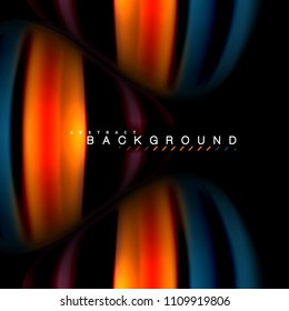 Diseño de fondo abstracto de ondas vectoriales con colores de mezcla fluida. Olas de malla coloridas. Ilustración del vector