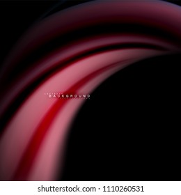 Diseño de fondo abstracto de ondas vectoriales con colores de mezcla fluida. Olas de malla coloridas. Ilustración del vector