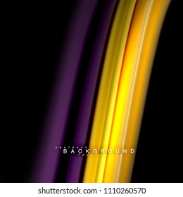 Diseño de fondo abstracto de ondas vectoriales con colores de mezcla fluida. Olas de malla coloridas. Ilustración del vector