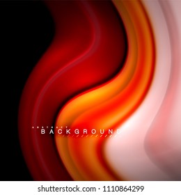 Fluid mixing colors vector wave abstract background design. Colorful mesh waves. Vector illustration