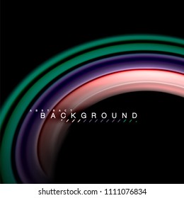 Fluid mixing colors vector wave abstract background design. Colorful mesh waves. Vector illustration