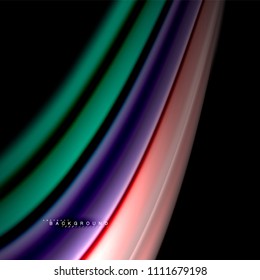 Fluid mixing colors vector wave abstract background design. Colorful mesh waves. Vector illustration