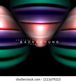 Fluid mixing colors vector wave abstract background design. Colorful mesh waves. Vector illustration