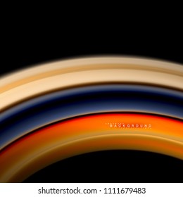 Diseño de fondo abstracto de ondas vectoriales con colores de mezcla fluida. Olas de malla coloridas. Ilustración del vector