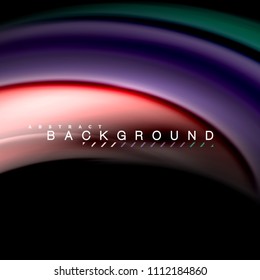 Fluid mixing colors vector wave abstract background design. Colorful mesh waves. Vector illustration