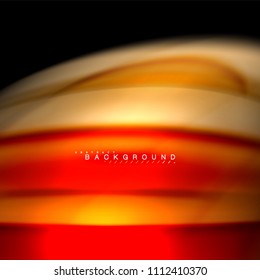 Flüssigkeitsgemische Farben, Vektorwellenabstraktes Hintergrunddesign. Farbige Maschenwellen. Vektorgrafik