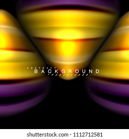 Fluid mixing colors vector wave abstract background design. Colorful mesh waves. Vector illustration