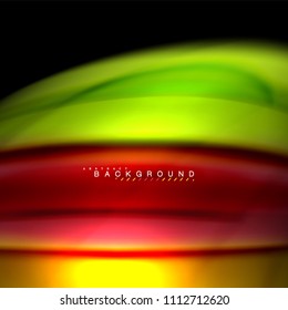 Fluid mixing colors vector wave abstract background design. Colorful mesh waves. Vector illustration